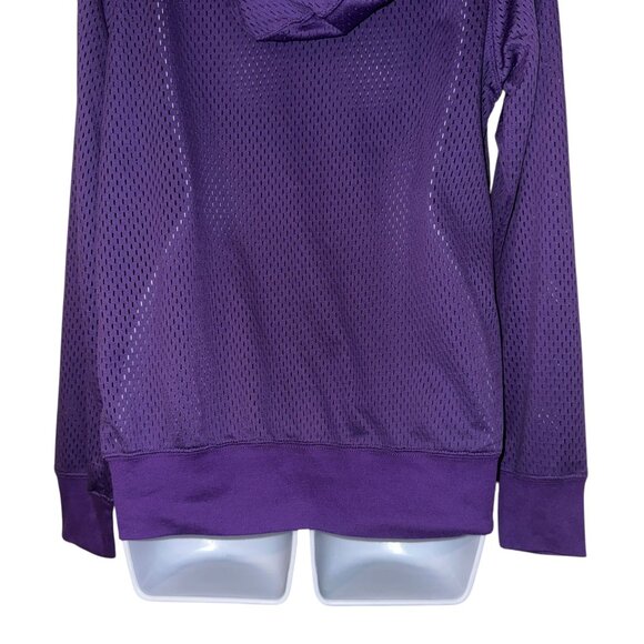 NFL Team Apparel Minnesota Vikings Mesh Shirt M Hoodie Football Purple - Picture 9 of 11